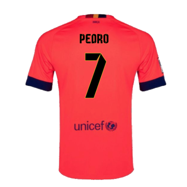 Match-Day Barcelona 2014-15 Away Shirt ((Excellent) L) (Pedro 7)