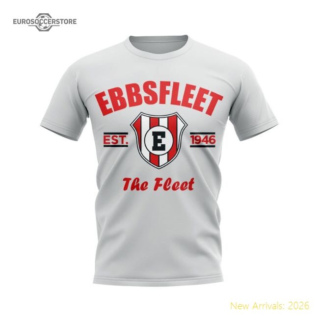 Premium Ebbsfleet Established Football T-shirt (white) - Premium Quality