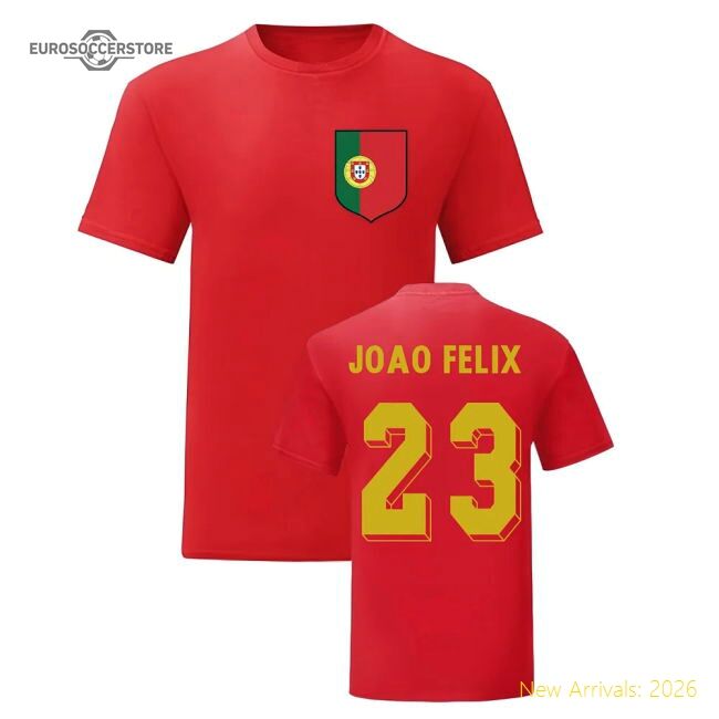 Authentic Joao Felix Portugal National Hero Tee (red
