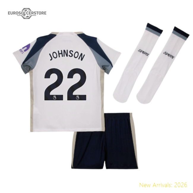 Authentic 2025-2026 Tottenham Home Little Kids Mini Kit (johnson 22