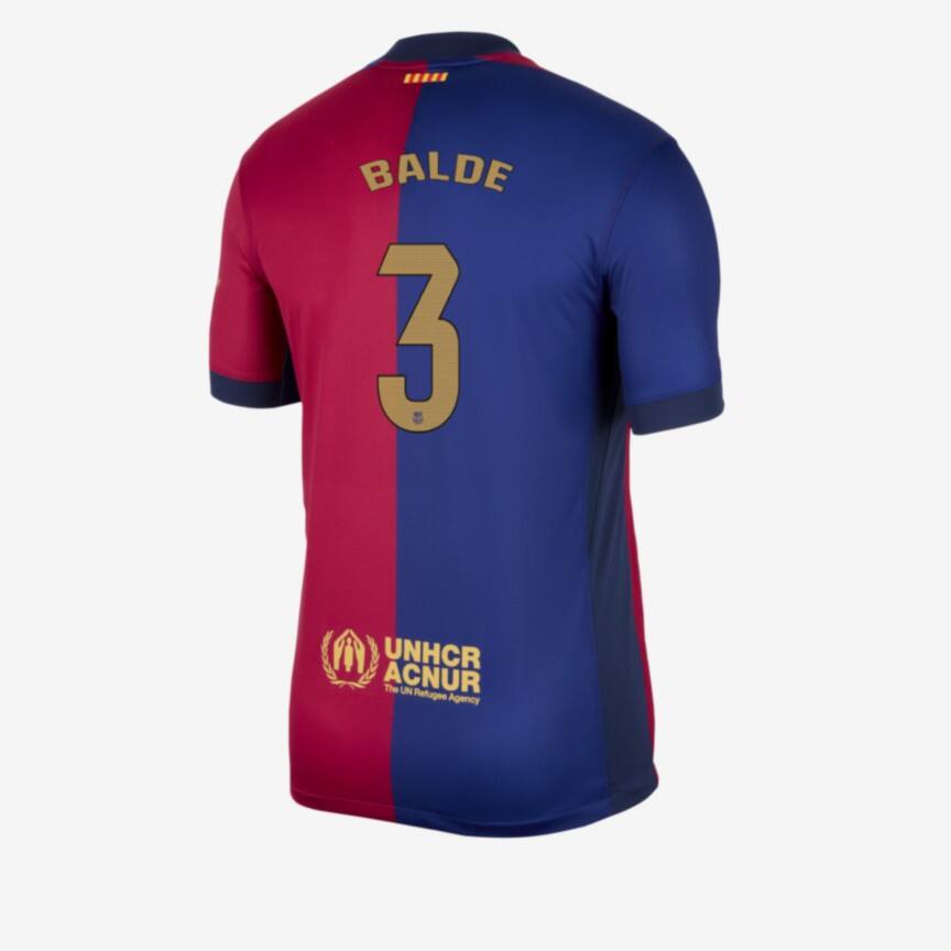 Barcelona's 24-25 Home BLADE 3 Jersey with Spotify Logo