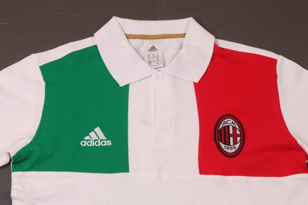 2014 AC MILAN WHITE SHORT SLEEVE POLO T-SHIRT - Official Replica 4710