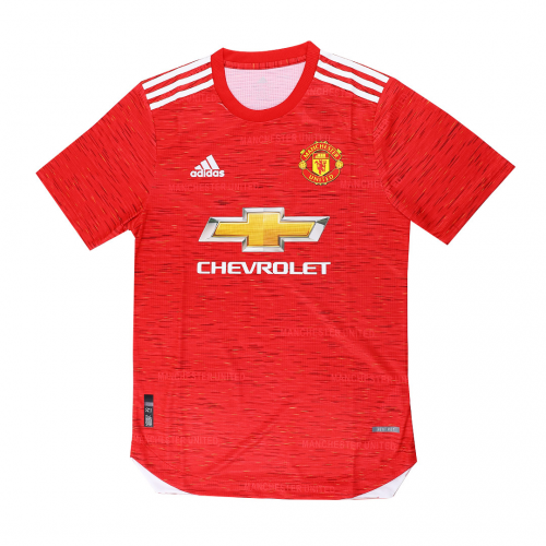 20-21 Manchester United Home Red Soccer Jersey Shirt Player Version -