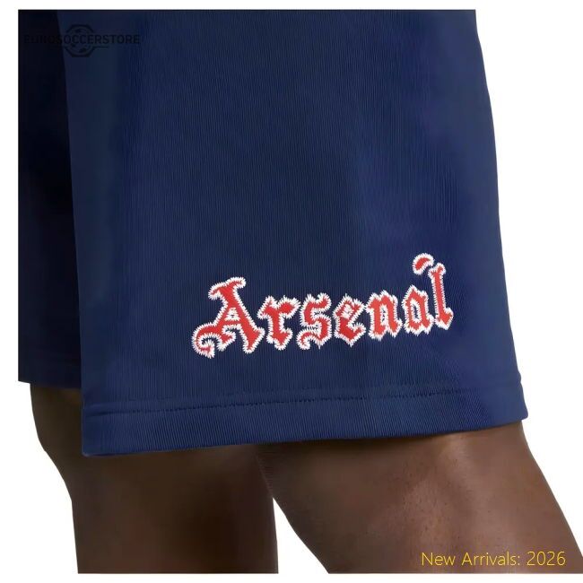 Premium 2025-2026 Arsenal Us Shorts (night Indigo) - Premium Quality