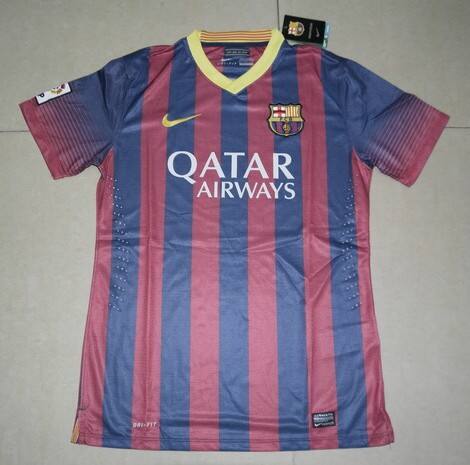 Authentic Professional Quick Dry Barca 1314 Barcelona Home Shirt