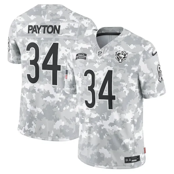 None Walter Payton Limited Jersey - Camo | NFL Player Jersey