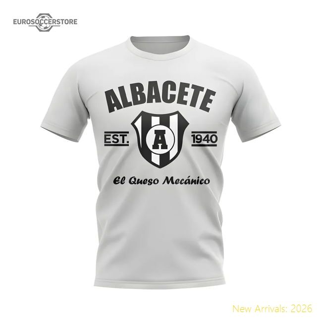 Authentic Albacete Established Football T-Shirt (White)