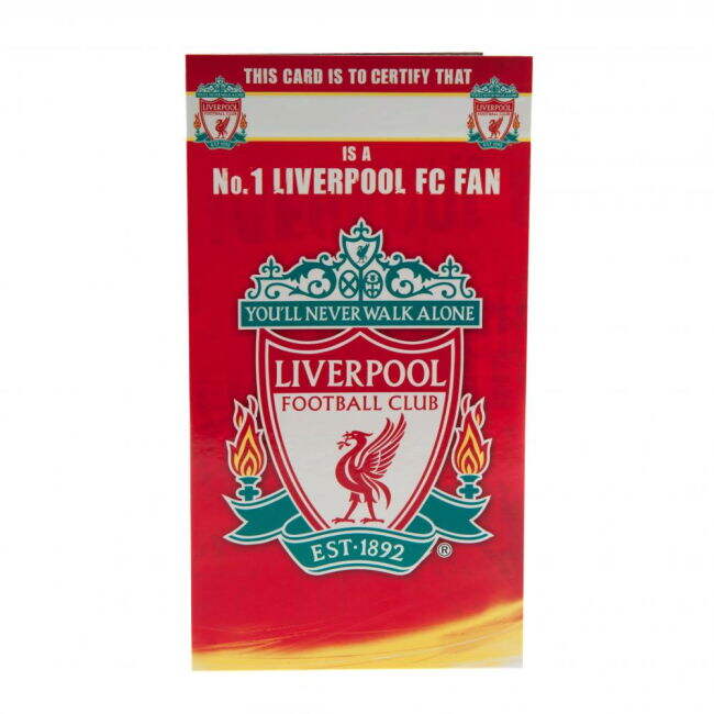 Women's Liverpool FC No. 1 Fan Birthday Card