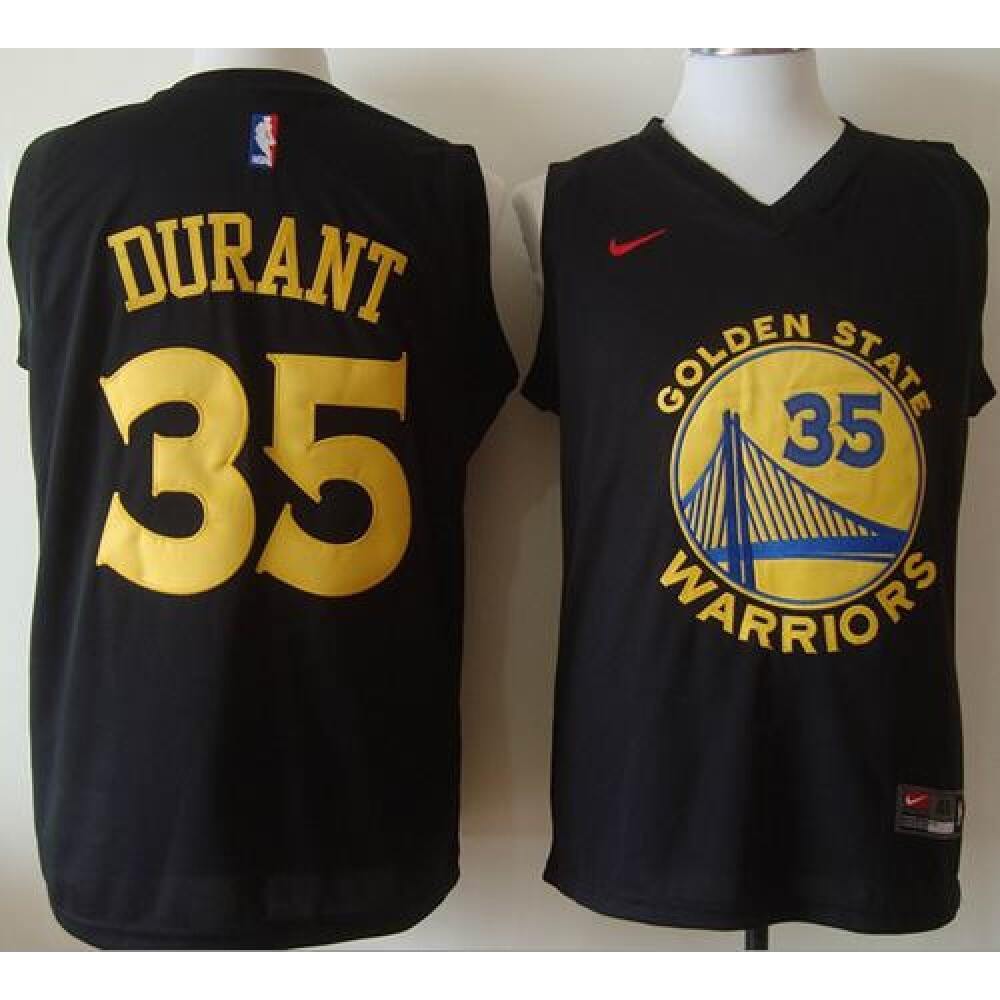 Elite Kevin Durant35 Black Jersey - - NBA Collection