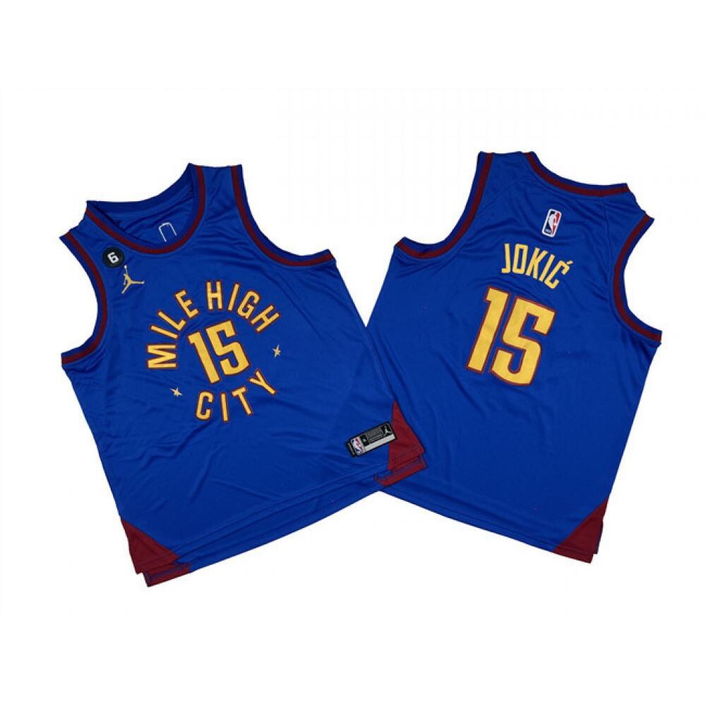 Limited Edition Denver Nuggets Nikola Jokic15 Blue Jersey - Must-Have Jersey