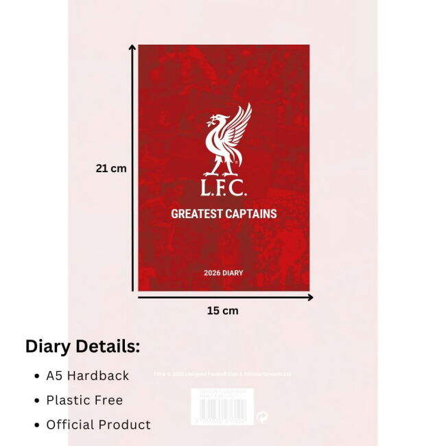Diary 2026 Pro Style Liverpool Home Player Jersey 2025-2026