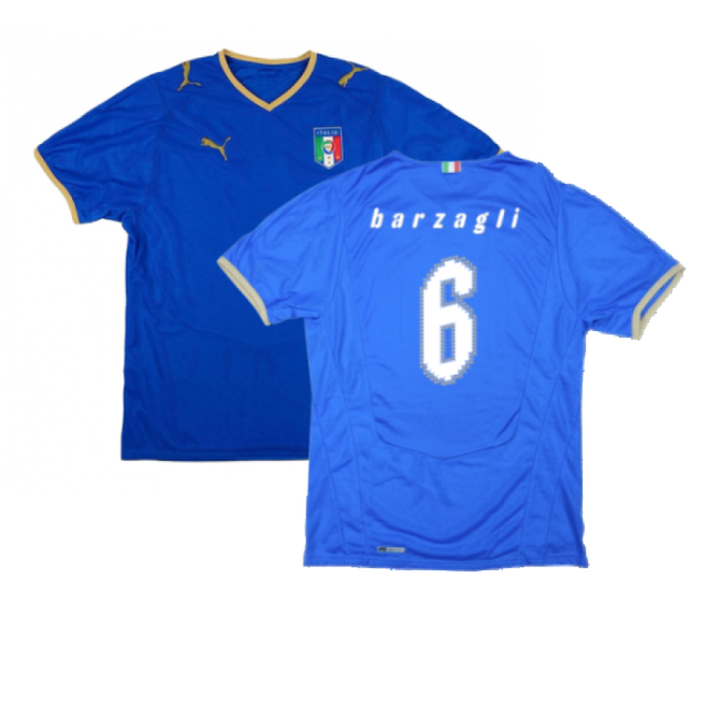 Barzagli 6 2026 Collection Italy Home Team Kit 2008-2009