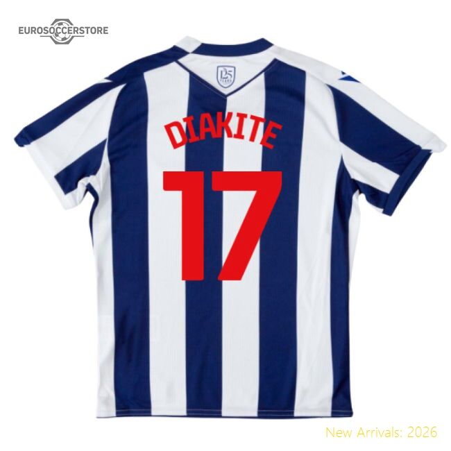 Authentic 2025-2026 West Brom Wba Home Shirt - Kids (diakite 17)