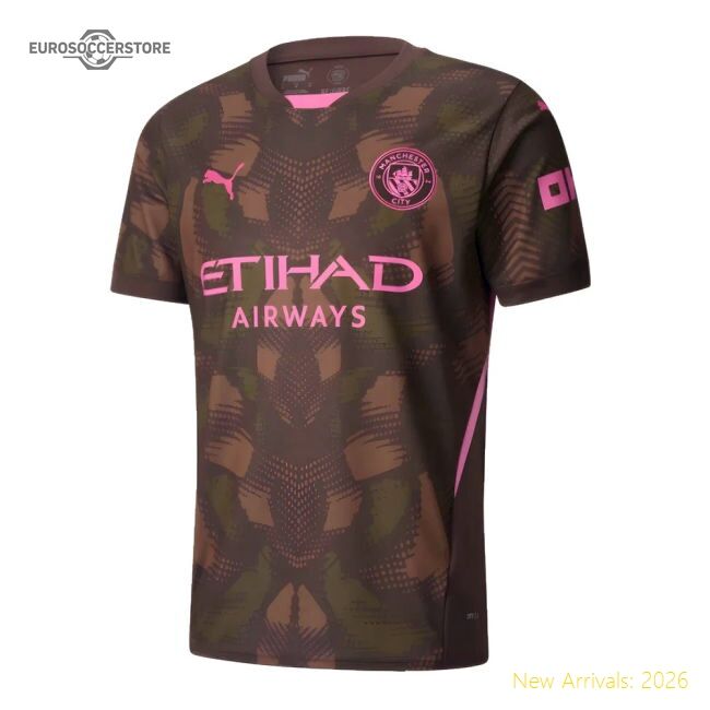 Authentic 2024-2025 Man City Third Goalkeeper Shirt (espresso Brown