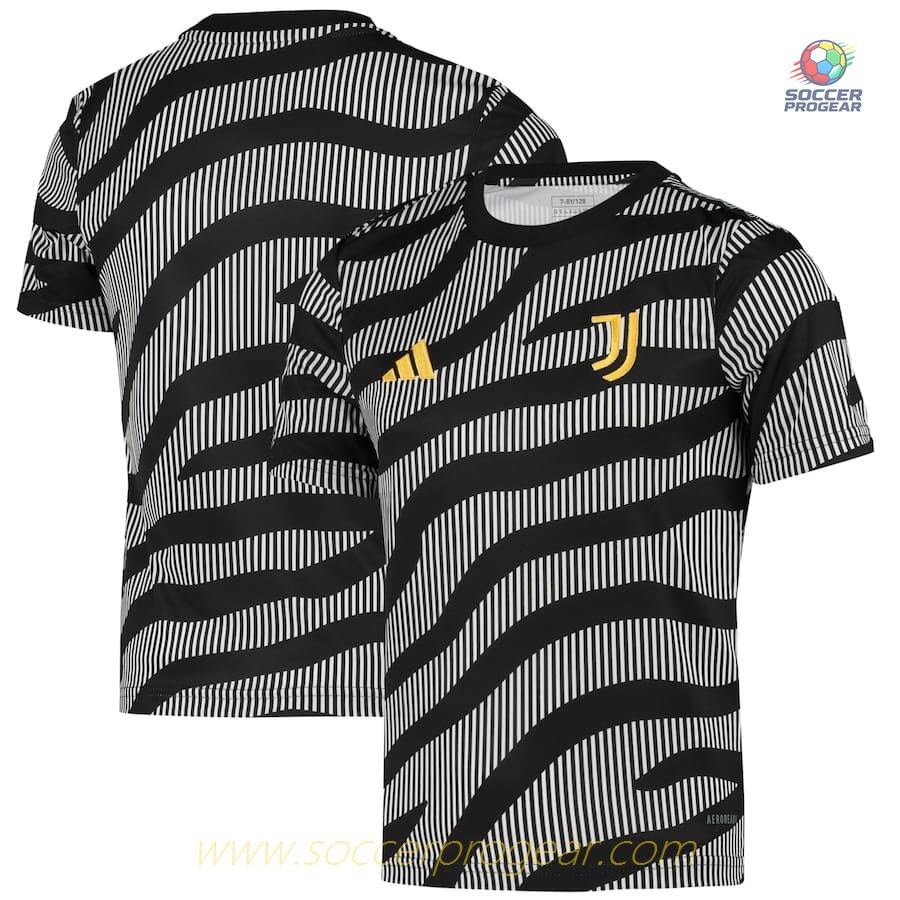 Juventus Pre-Match Football Jersey 2023 2024 Black