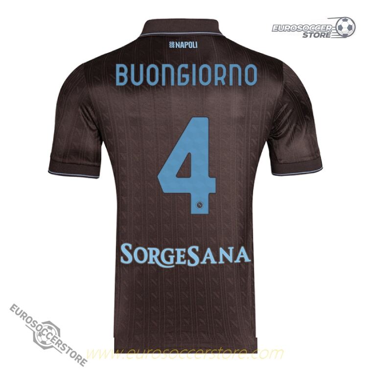 Napoli Third BUONGIORNO 4 Football Jersey for the 25-26 Season