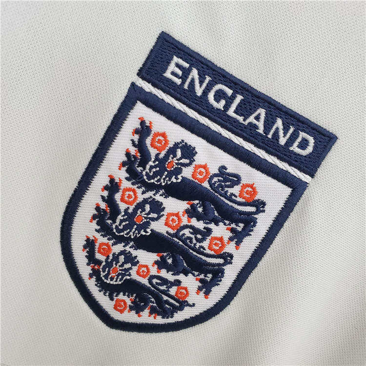2000 England Home White Retro Soccer Jersey Football Shirt - Official