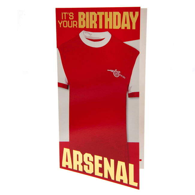 Arsenal FC Retro Shirt Birthday Card (Collector's Item)