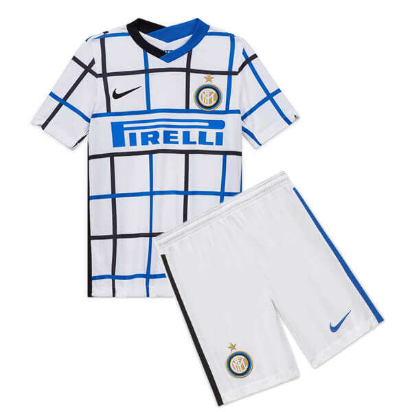 INTER MILAN 20-21 AWAY WHITE KIDS FOOTBALL KIT ShirtShorts - Official