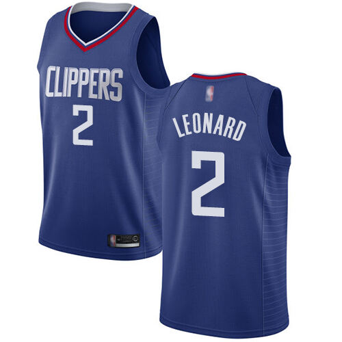 Clippers #2 Kawhi Leonard Superior 2024 Icon NBA Jersey - Blue