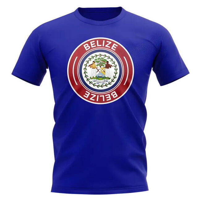 Belize Football Badge T-Shirt (Royal)