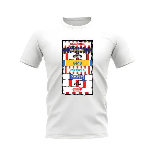 Brentford Sponsor History T-shirt (White)