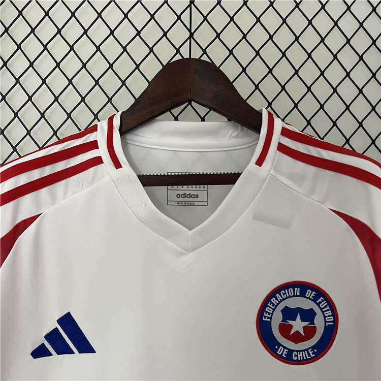 2024 Chile Away WhiteRed Soccer Jersey Football Shirt - Official
