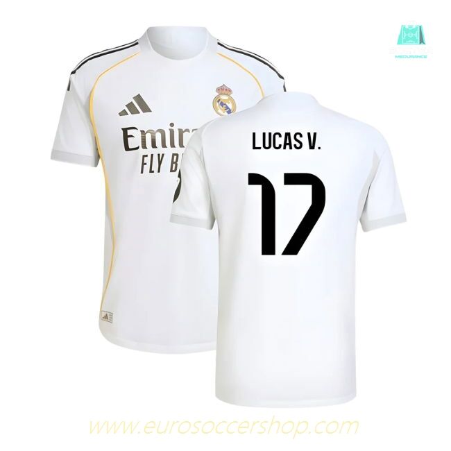 2025-2026 Real Madrid Authentic Home Shirt (Lucas V. 17)