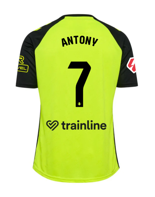 Antony's 7th Away Jersey for Real Betis in the 24-25 Season