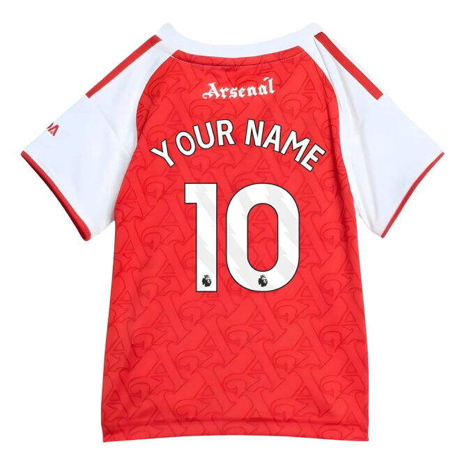 2025-2026 Arsenal Home Baby Kit (Your Name) - official style