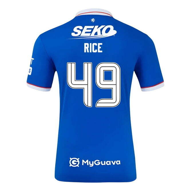 Gers Rice #49 Elite Performance Replica Latest Edition Fan Shirt