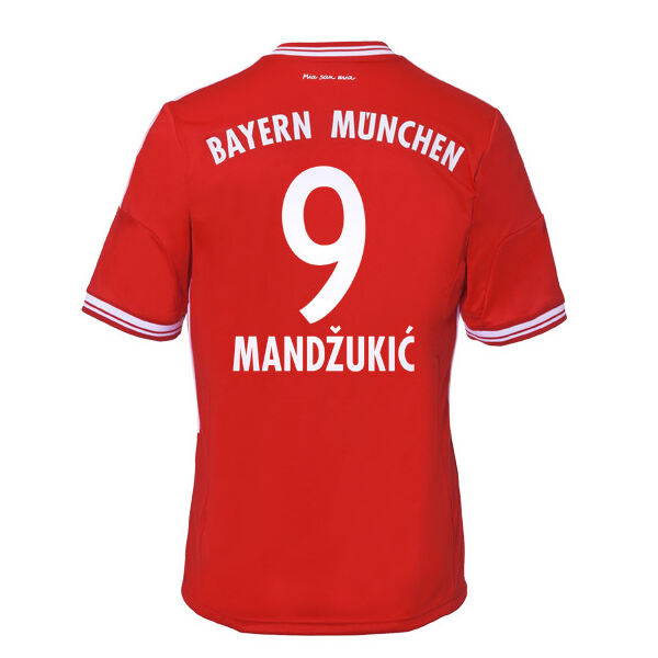13-14 Bayern Munich 9 Mandzukic Home Shirt - Official Replica 899