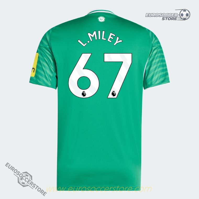 Newcastle United Away Jersey 25-26 with L.MILEY 67