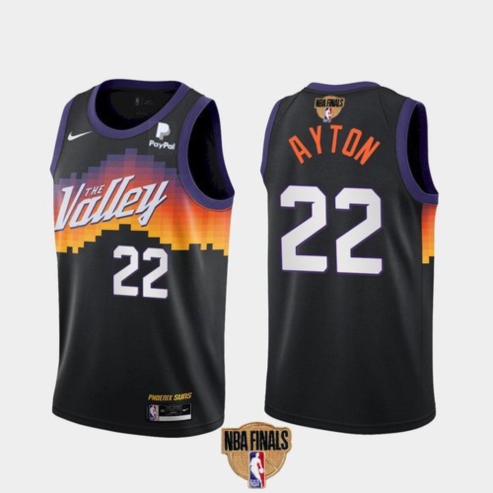 Performance Men's Phoenix Suns #22 Deandre Black Basketball Jersey