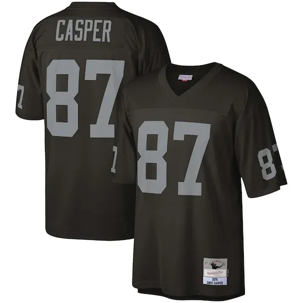 None Dave Casper Replica Jersey - Black | NFL Player Jersey | NFL Foot