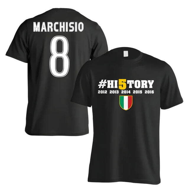Juventus History Winners - Black official style T-Shirt (Men