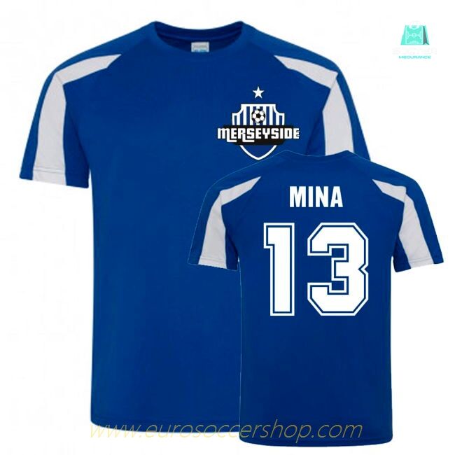 Yerry Mina Everton Sports Training Jersey (Blue-White)