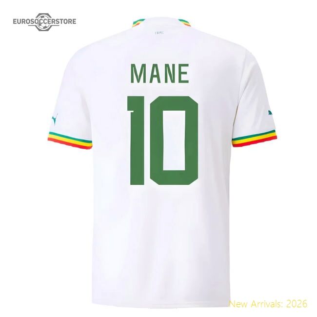 Durable Senegal Mane 20222023 Home Shirt () Moisturewicking