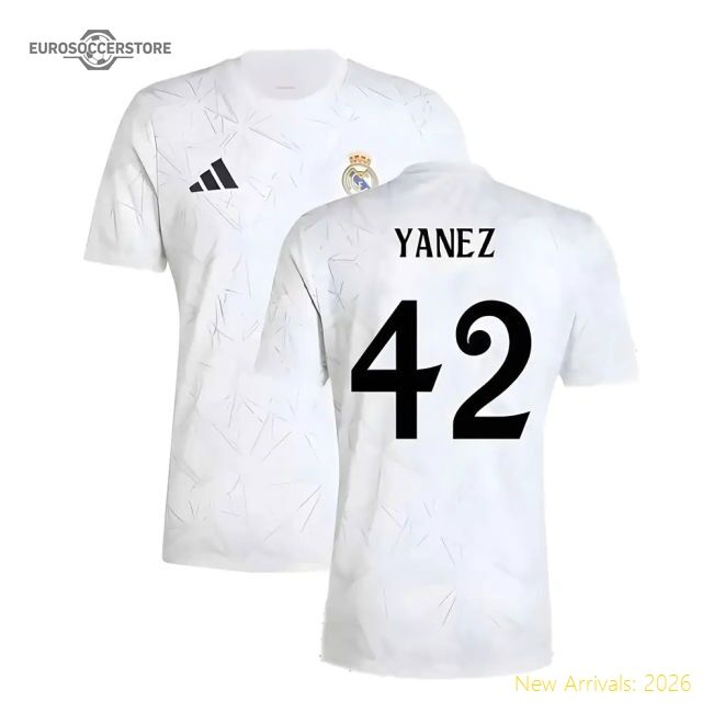Luxury 2024-2025 Real Madrid Pre-match Shirt (white) (yanez 42)