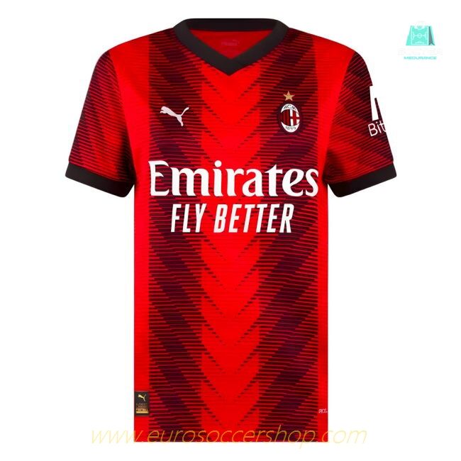 2023-2024 AC Milan Home Shirt (Ladies)