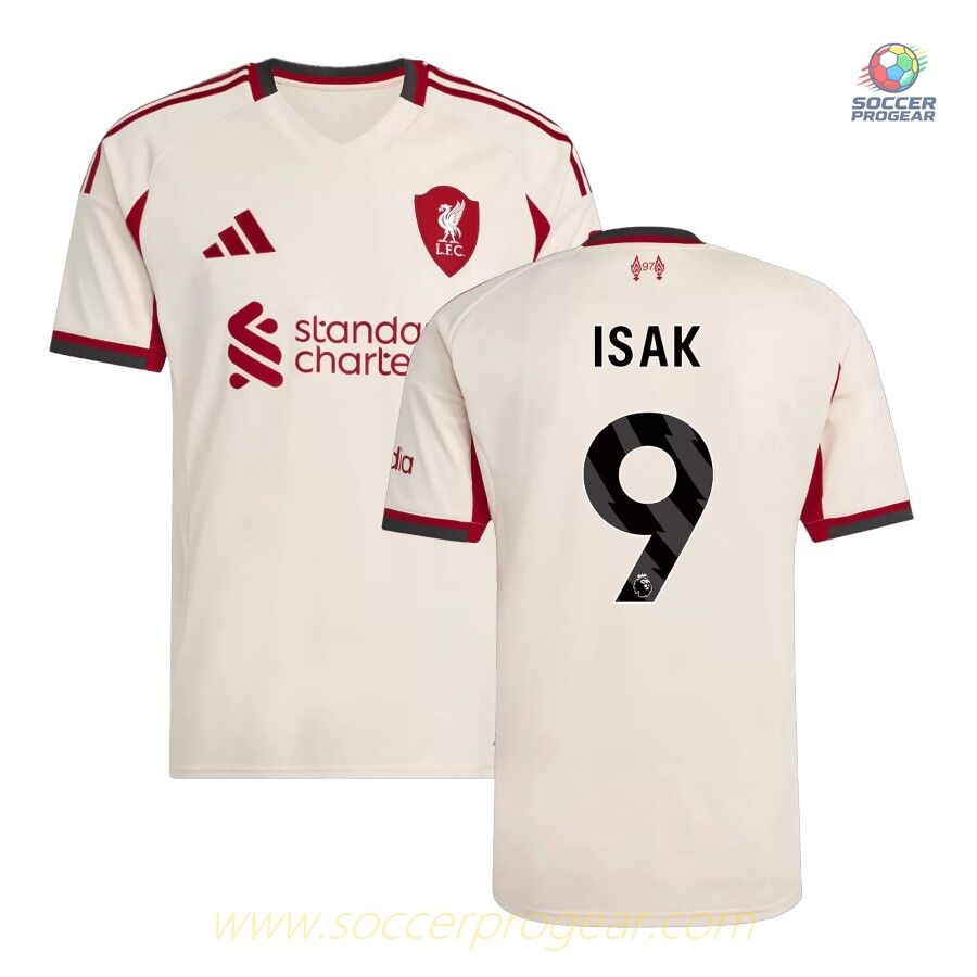 Liverpool Away Shirt 2025-2026 Season Isak