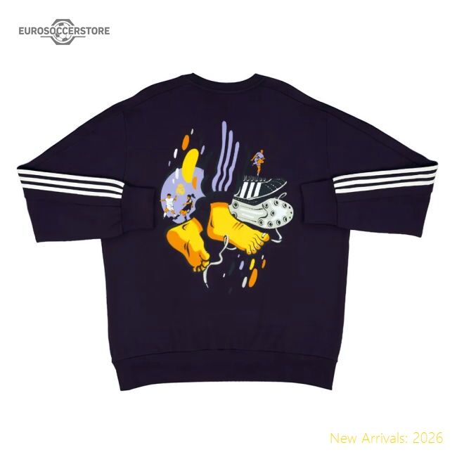 2024-2025 Real Madrid Dna Sweat Top (aurora Black) - Concept Creation