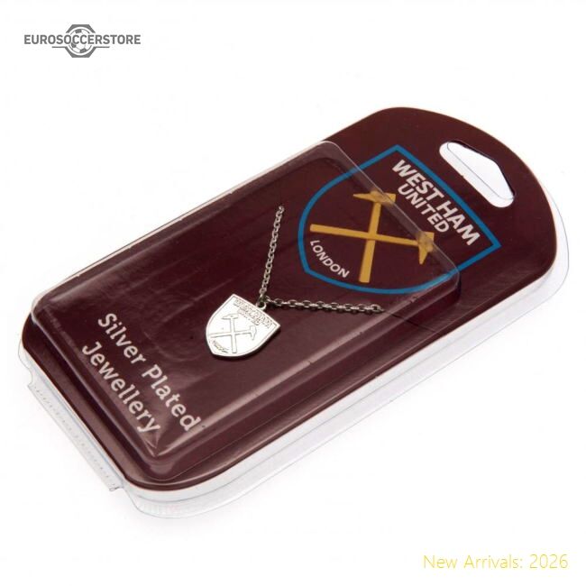 West Ham United Fc Silver Plated Pendant  Chain Xl - Reasonable Price