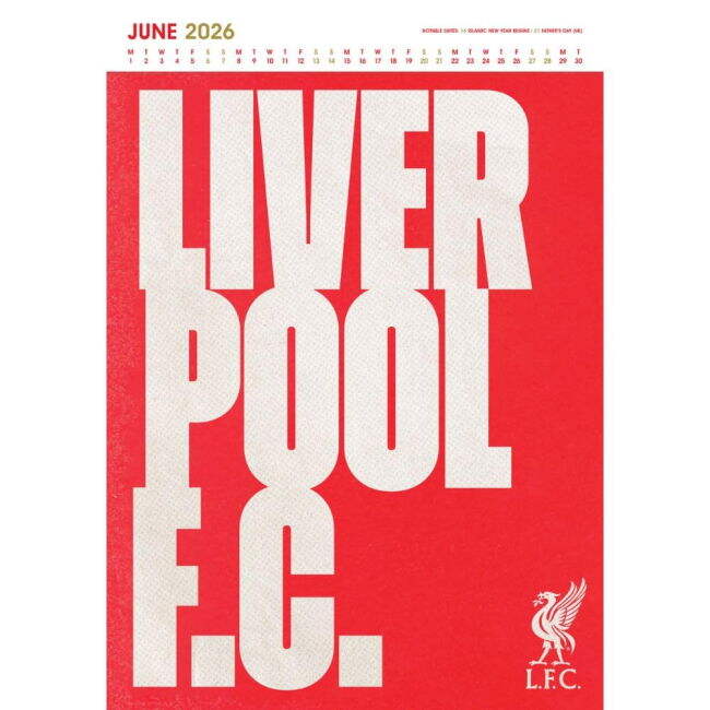 Liverpool FC Deluxe Calendar 2026 (Collector's Item)