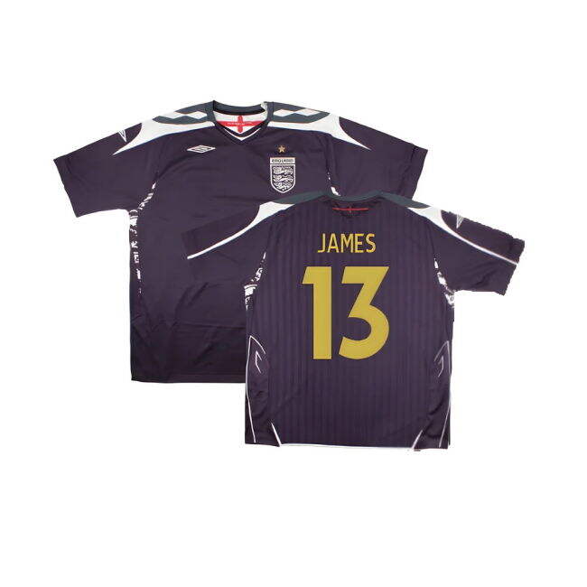 England 2007-08 GK Shirt ((Excellent) XXL) (James 13)