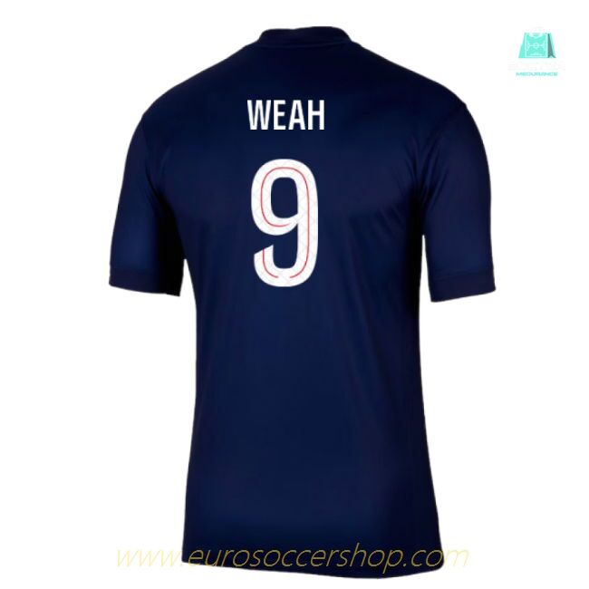 2025-2026 PSG Paris Saint Germain Home Shirt (Weah 9)