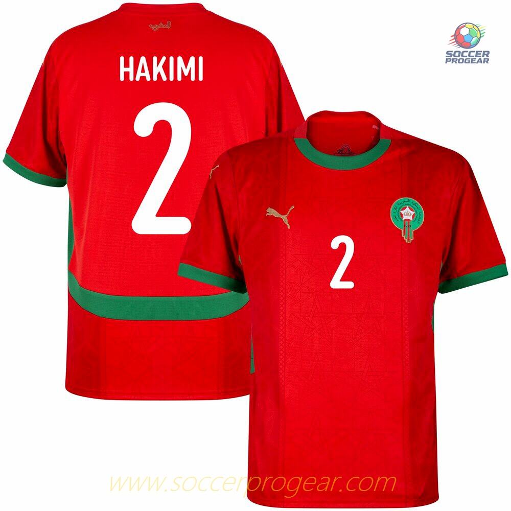 Morocco Home Team Soccer Shirt 2025 Collection 2026 Hakimi