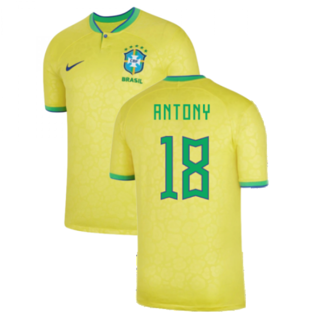 ANTONY 18 Original 2022-2023 Brazil CONMEBOL Home Strip