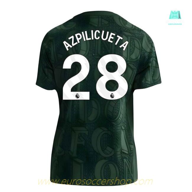 2025-2026 Chelsea Pre Match Shirt (Green) - Kids (Azpilicueta 28)