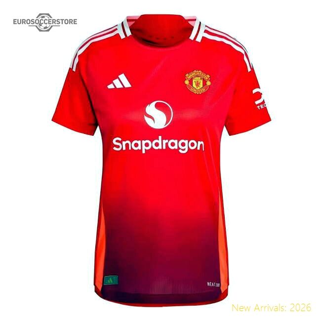 Authentic 2024-2025 Man Utd Authentic Home Shirt (womens) - Premium